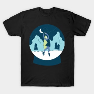 ice skating winter gift T-Shirt